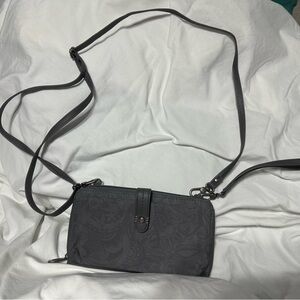 Sakroots Charcoal Crossbody Bag